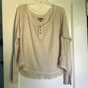 Cream comfy long sleeve